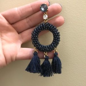 Navy statement earring